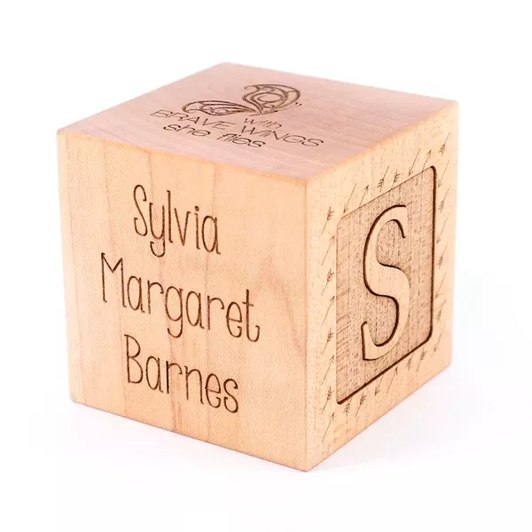 Girl's Birth Keepsake Block