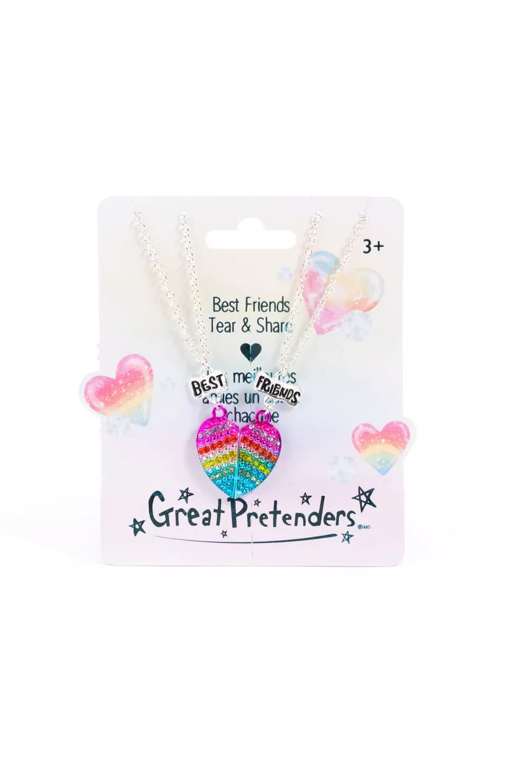Glamour Gals Tear & Share Necklaces, 2pc