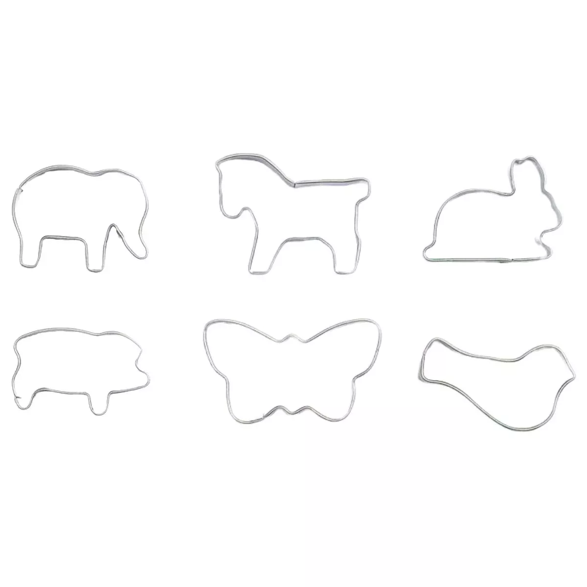 Gluckskafer Cookie Cutter Mini Set - 6 Assorted Animals