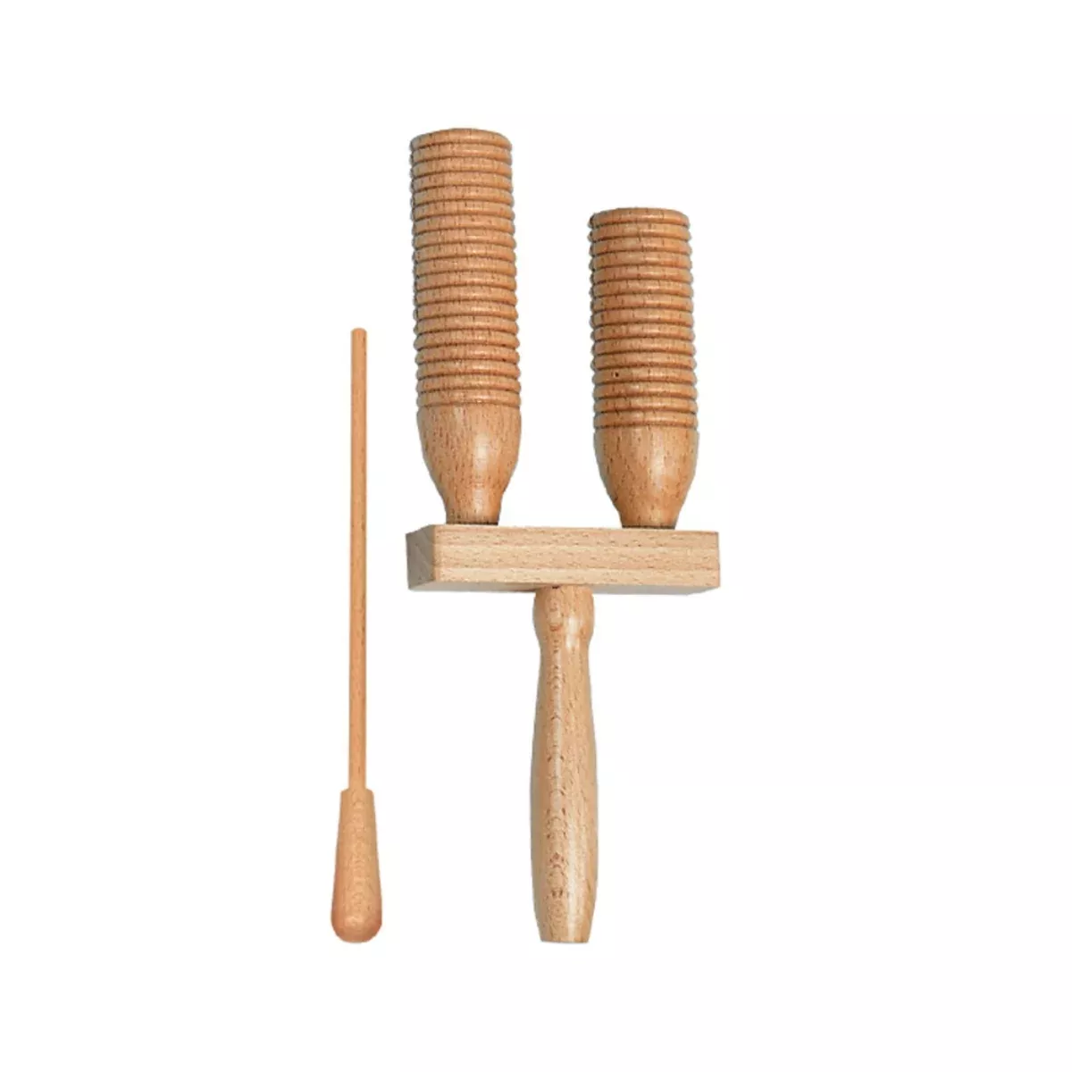 Goldon Guiro Double with Scraper - Light