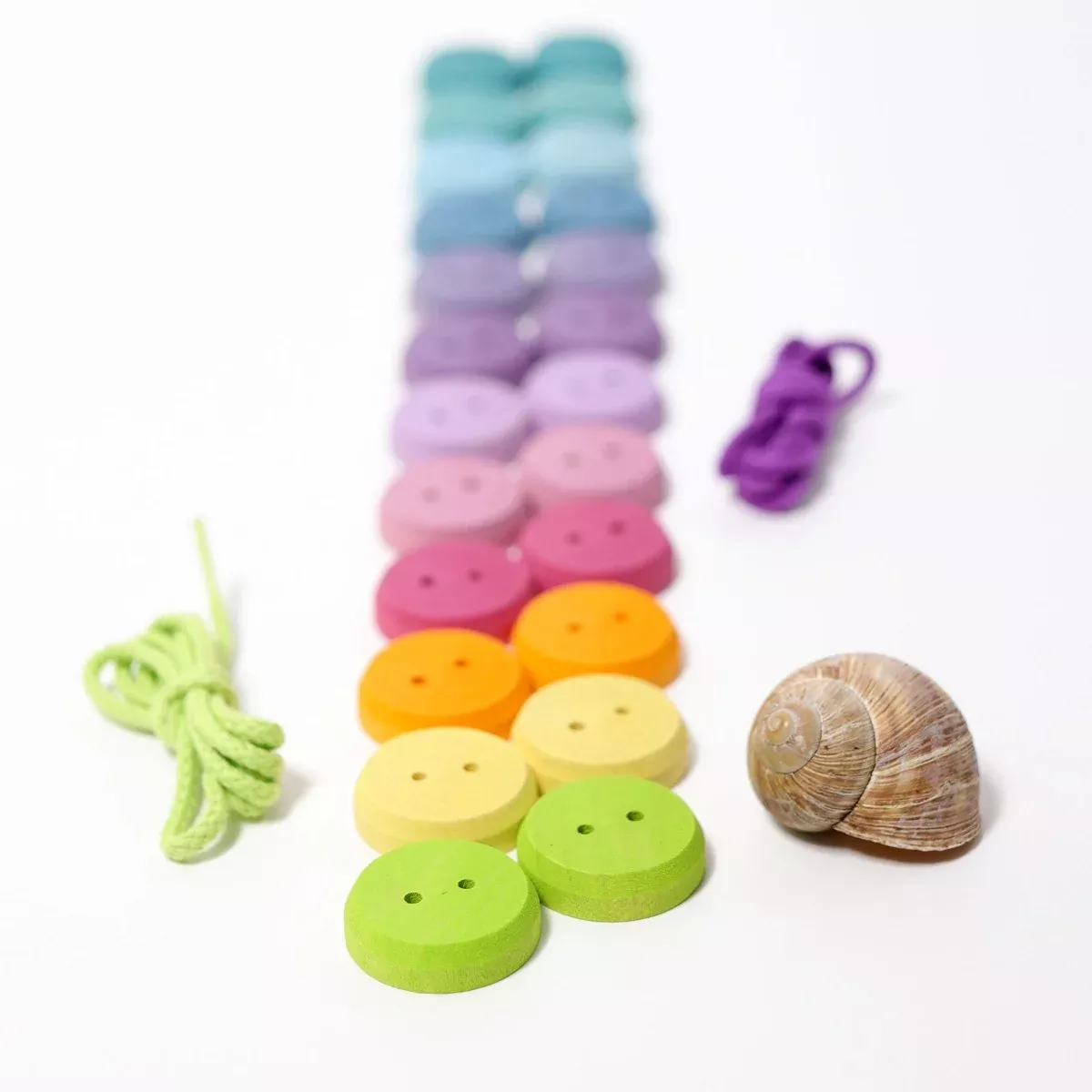 Grimm's Pastel Threading Game Small Buttons