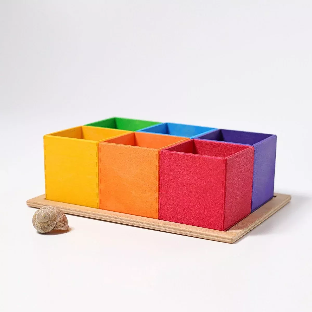 Grimm's Sorting Boxes Rainbow 6 Pieces