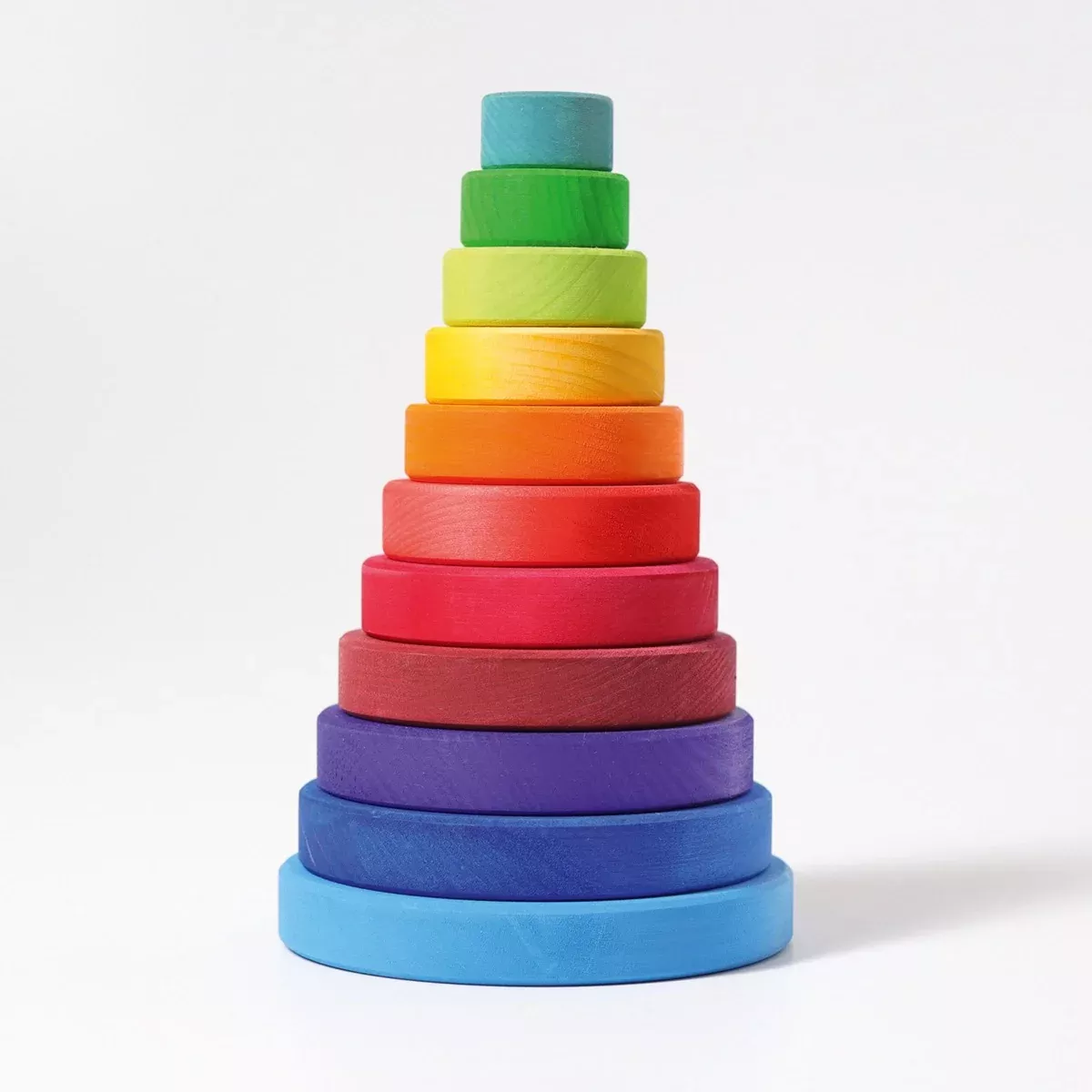 Grimm's Stacking Tower Conical Large - Rainbow