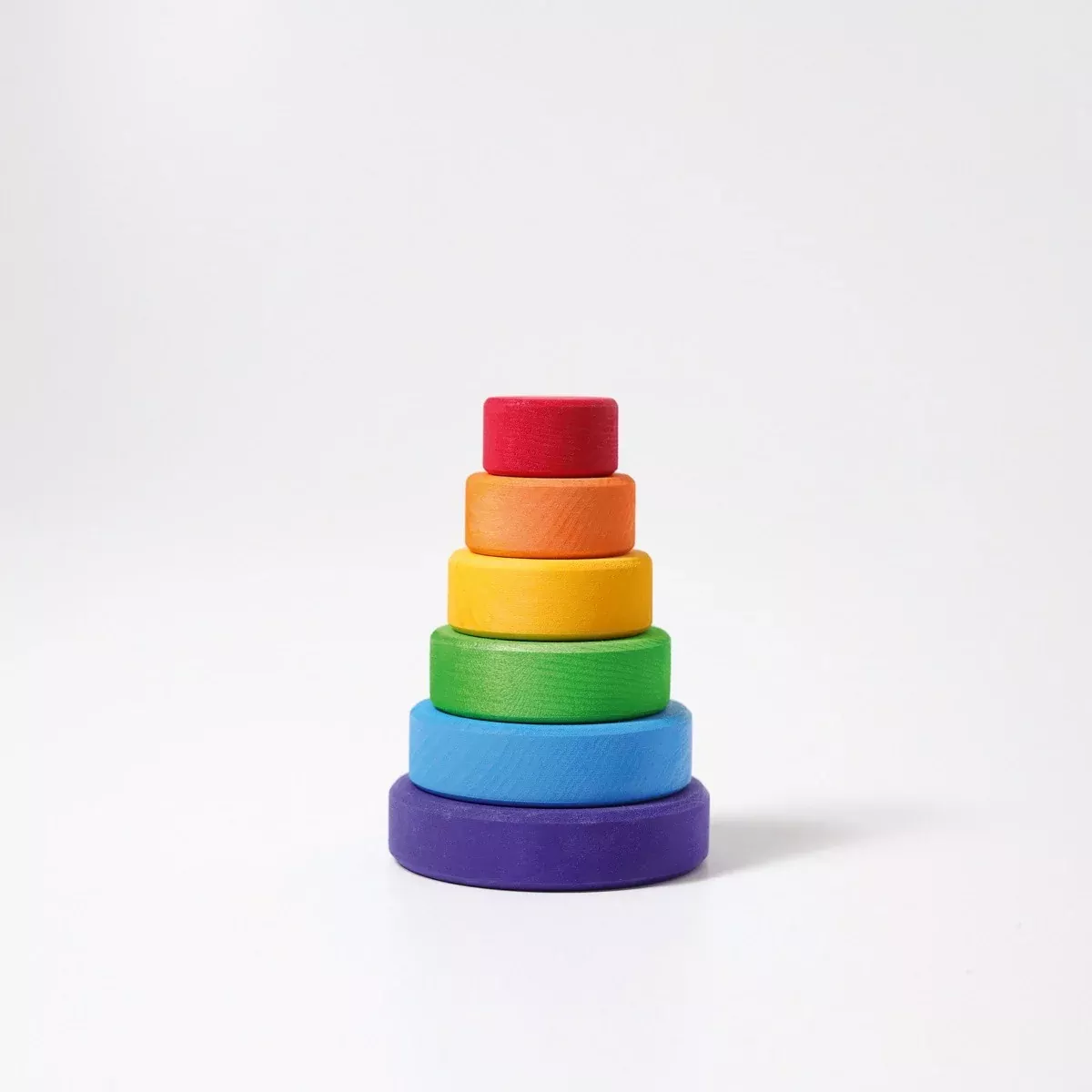 Grimm's Stacking Tower Conical Small -Rainbow