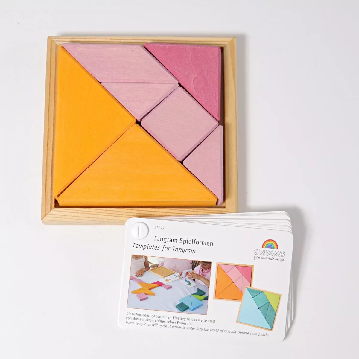 Grimm's Tangram - Pink & Orange