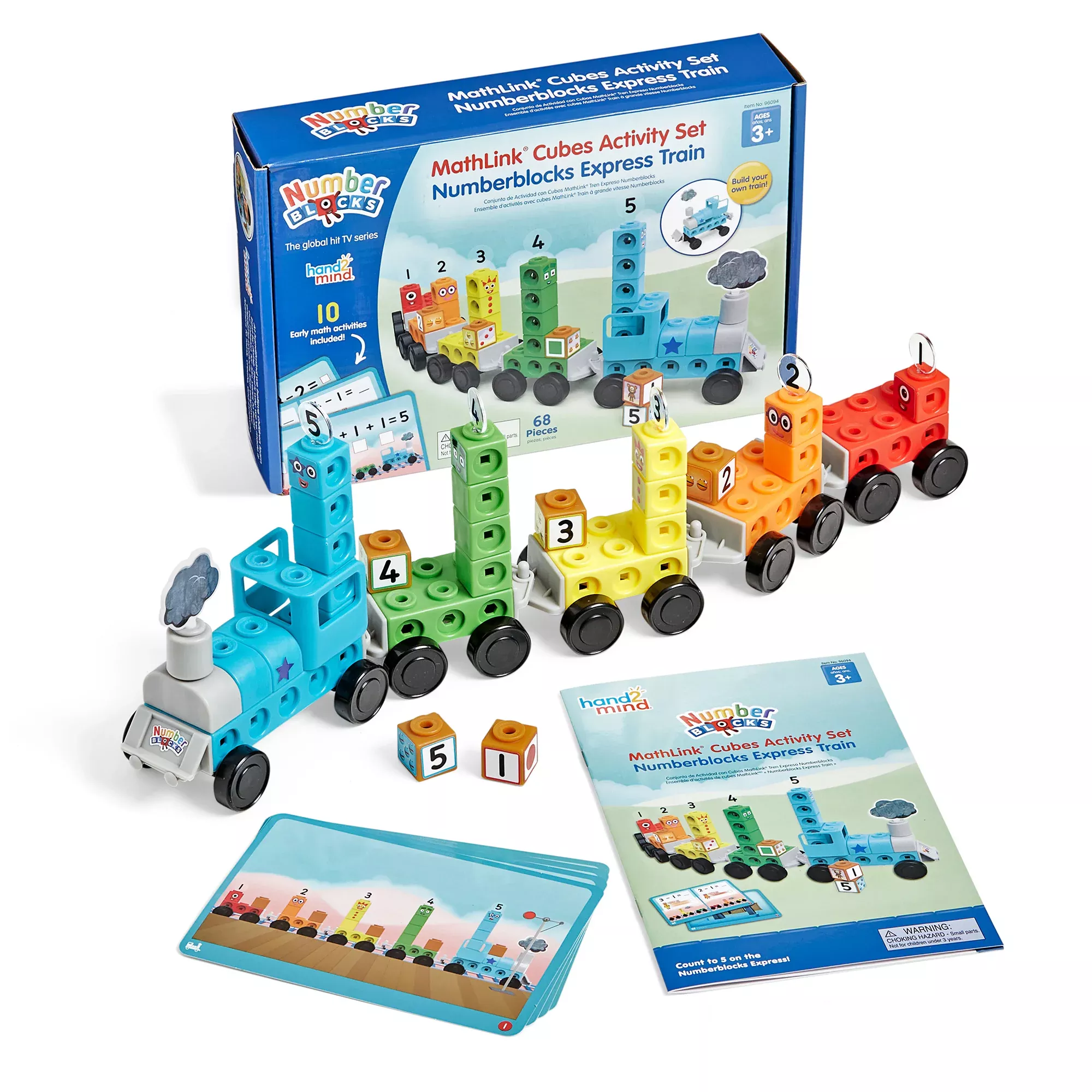 Hand2Mind Numberblocks MathLink Cubes Express Train Activity Set