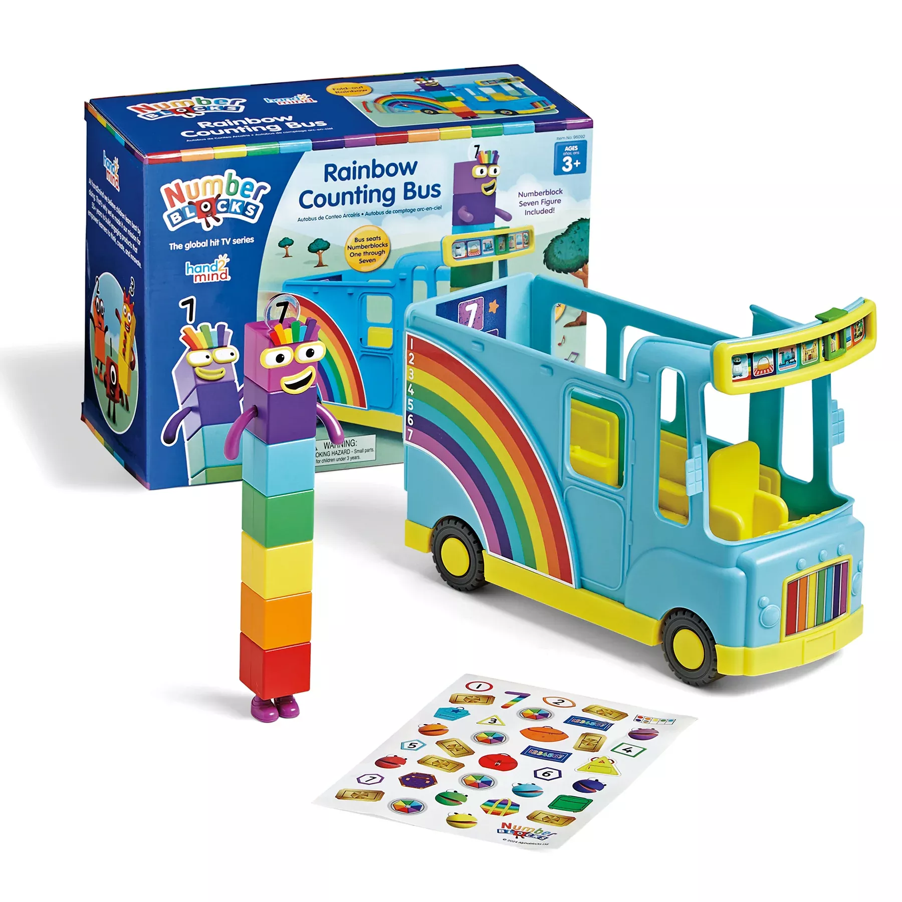 Hand2Mind Numberblocks Rainbow Counting Bus Interactive Toy
