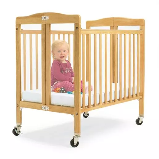 Hardwood Compact Folding Clear View Crib