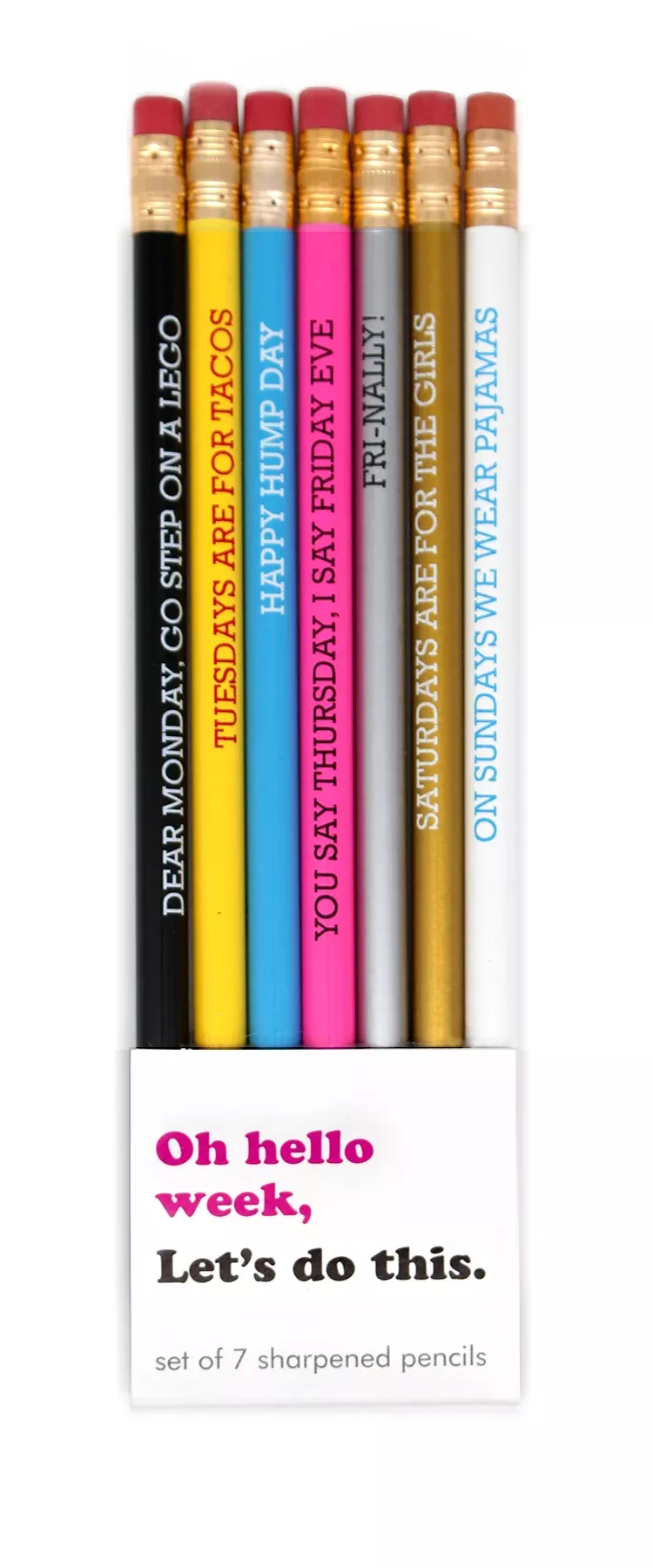 Hello Week Pencil Set