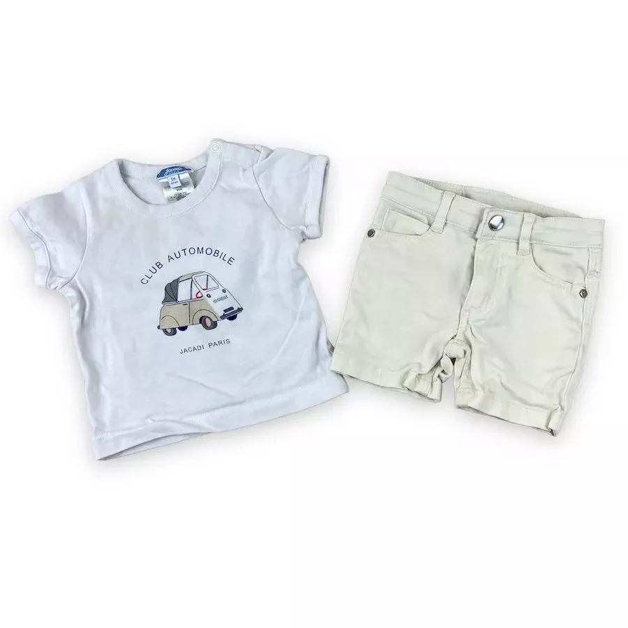 Jacadi Paris Shorts & Tee 6M