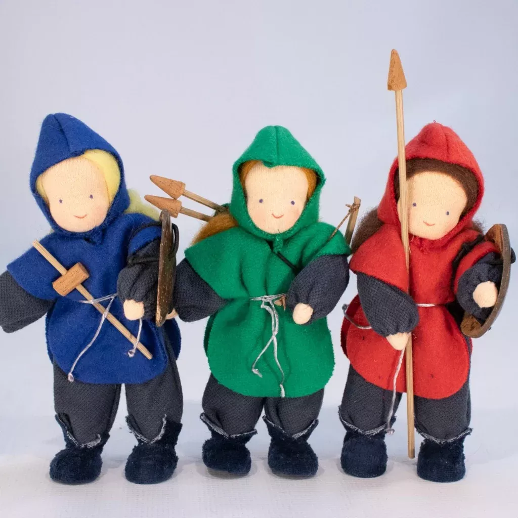 Knights & archer soft doll set