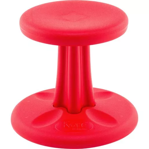Kore™ Wobble Stool 12"H Red