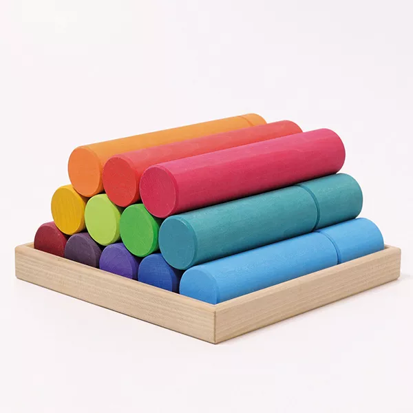 Large Building Rollers Rainbow (Grimm's)