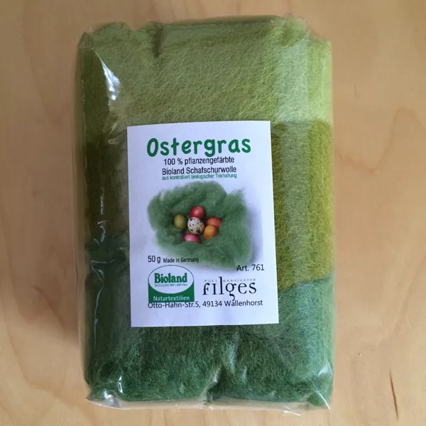 Large Easter Grass Plant Dyed Wool (Filges)