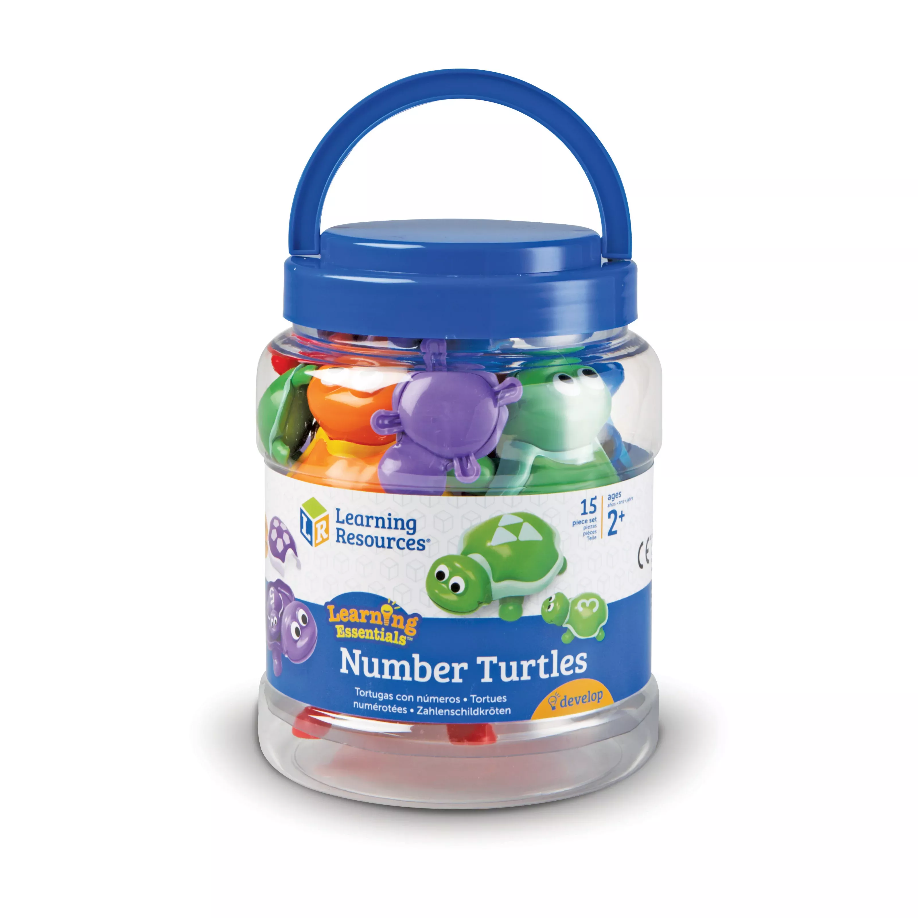 Learning Essentials Snap-n-Learn Number Turtles - Colorful Counting and Matching Game