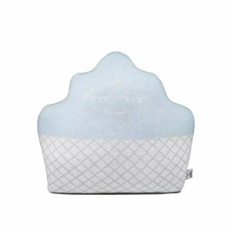 Light Blue Cupcake Pillow