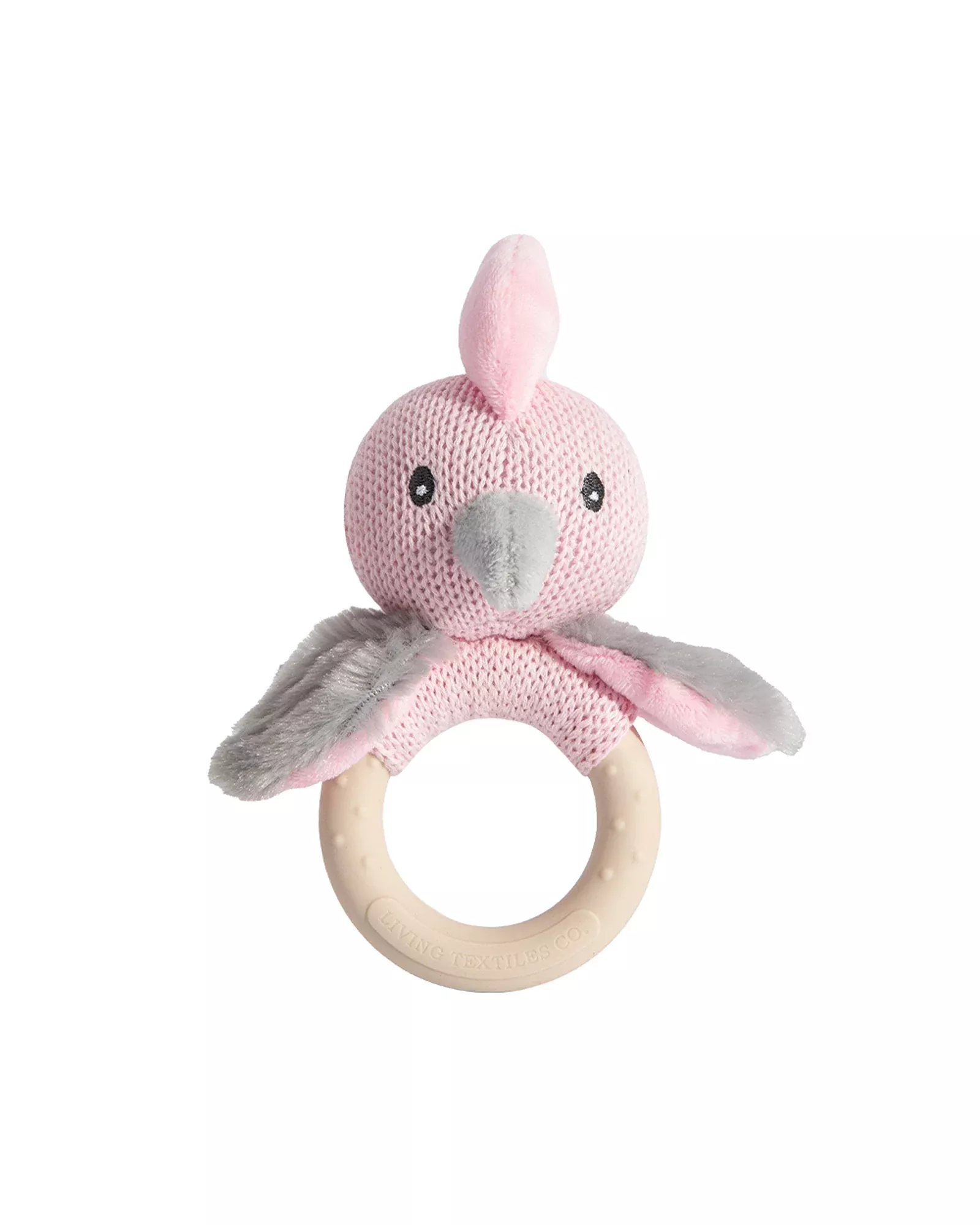 Living Textiles Ring Rattle - Galah