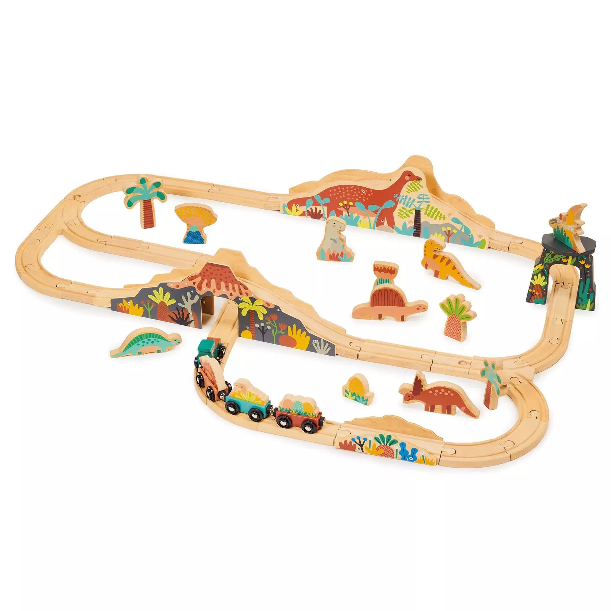 Lost World Dinosaur Railway Set