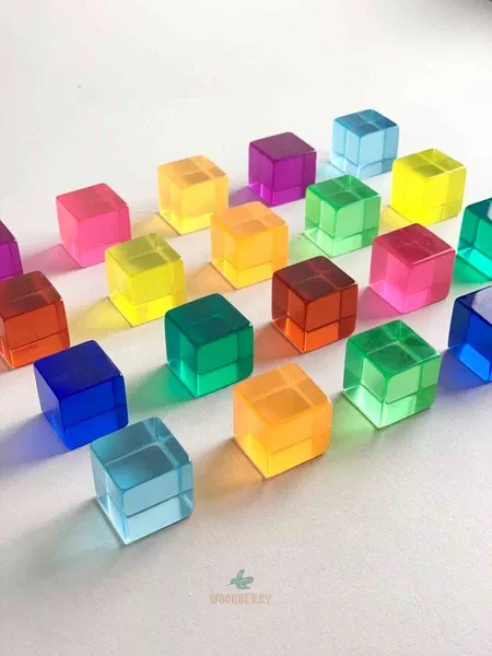 Lucite Cubes Set