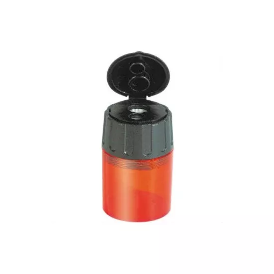 LYRA Twin-hole Barrel Sharpener Plastic with Metal Sharpener Inside - Each