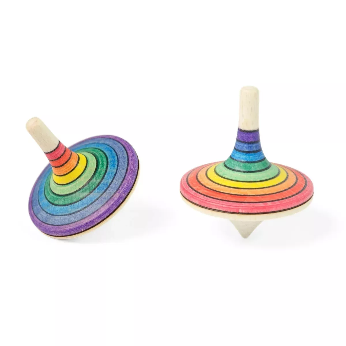 Mader Large Rallye Spinning Top Rainbow