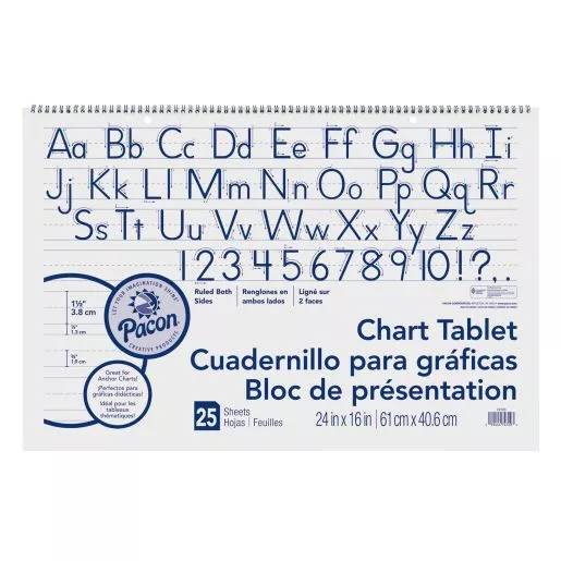 Manuscript Chart Tablet - 25 Sheets