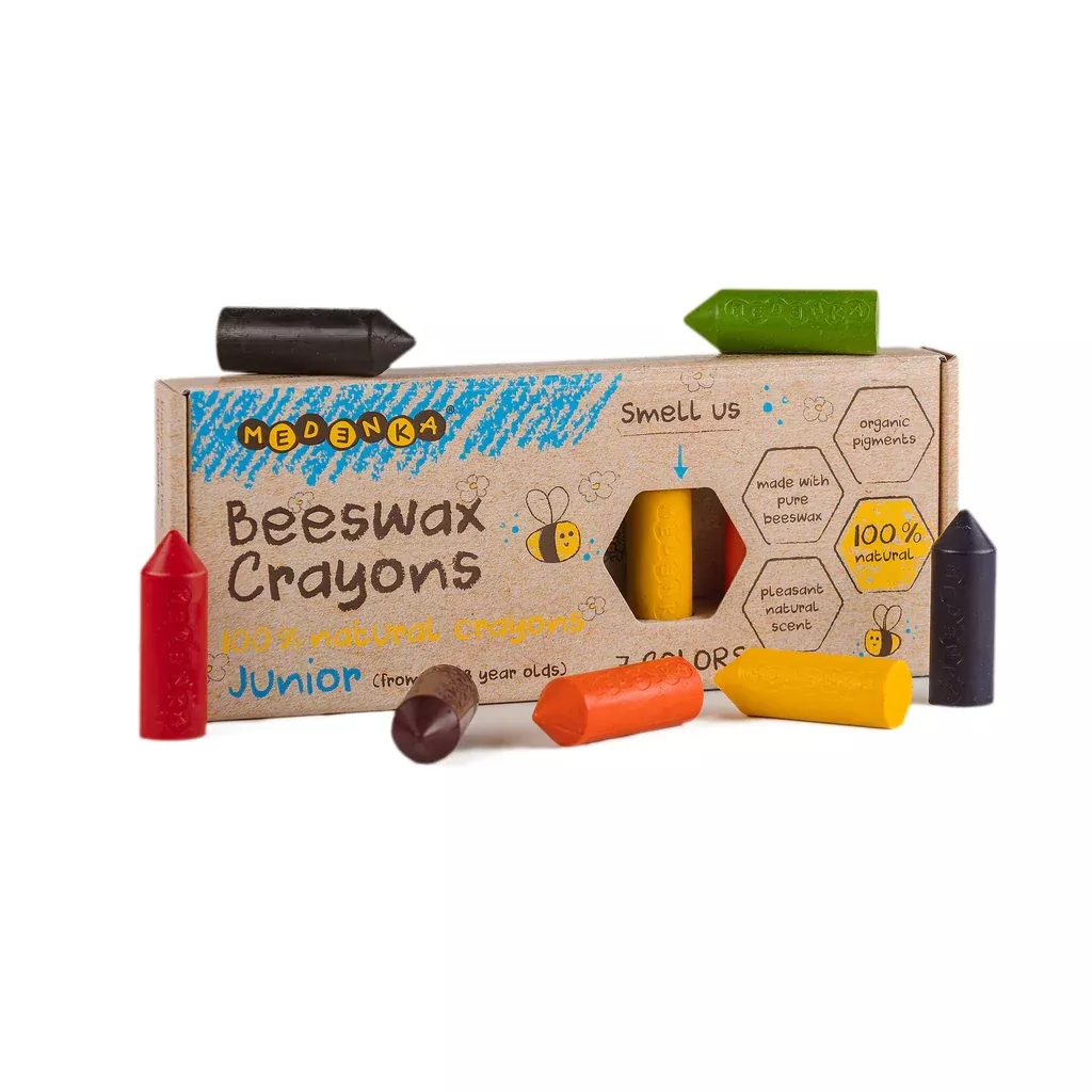 Medenka Junior Beeswax Crayons 6 count