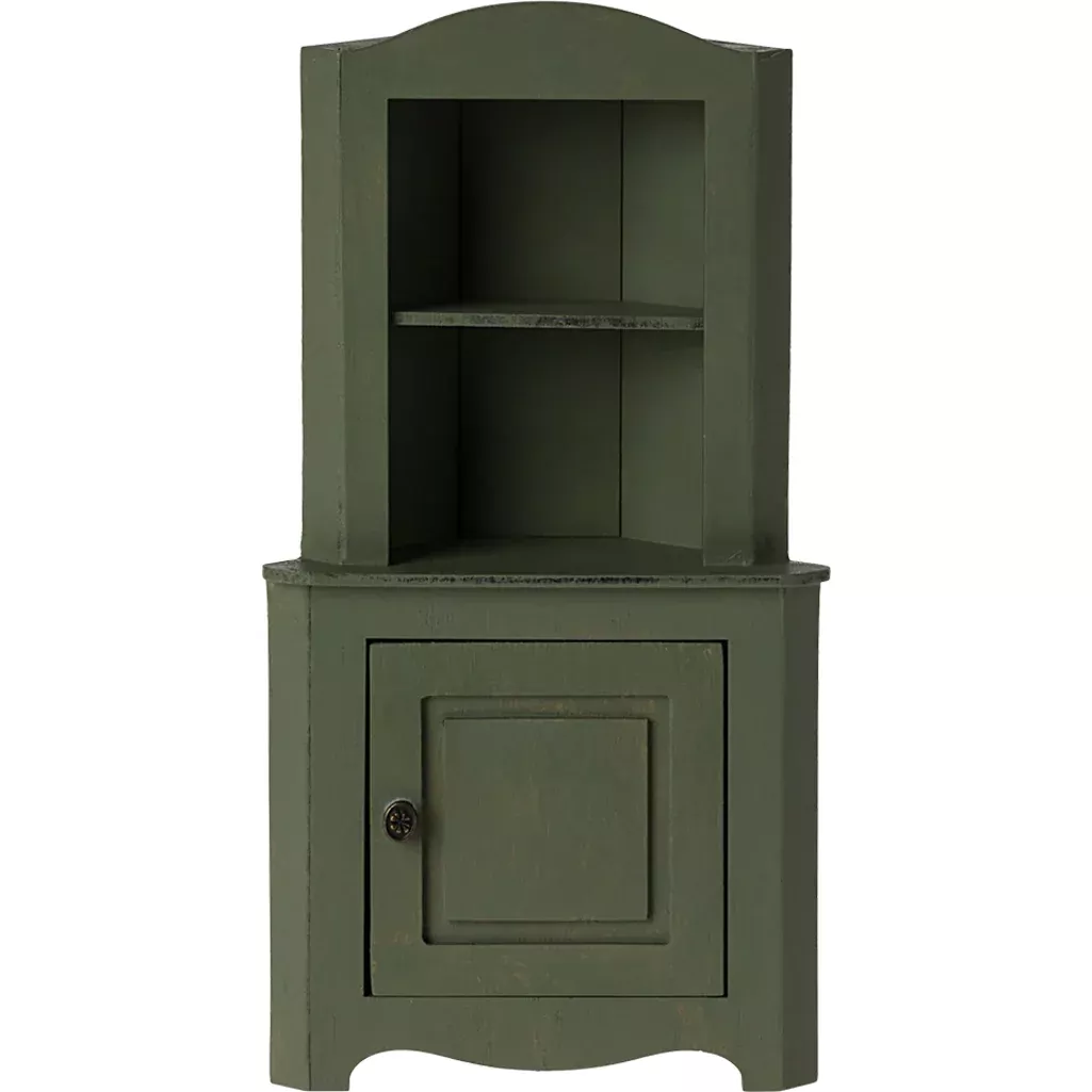 Miniature Corner Cabinet | Dark Green