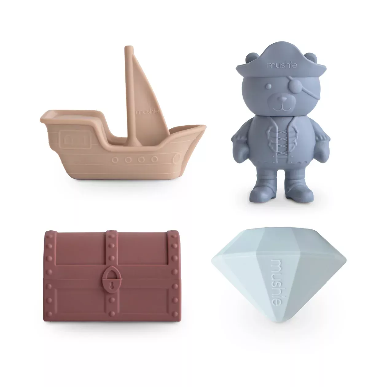 Mushie Pirate Mold Free Bath Play Set