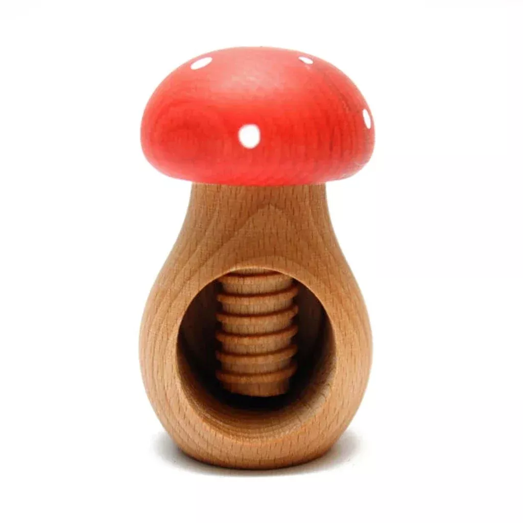 Mushroom red cap nutcracker