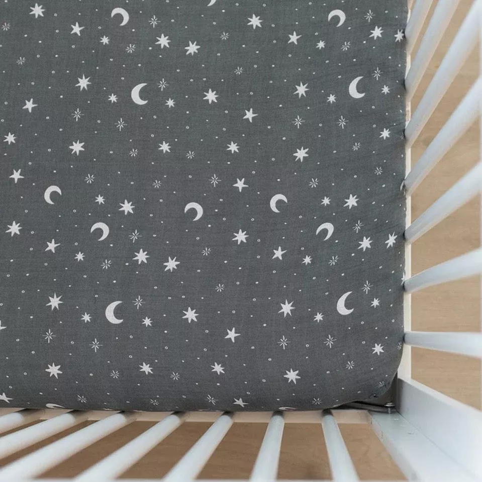 Muslin Crib Sheet | Night Sky
