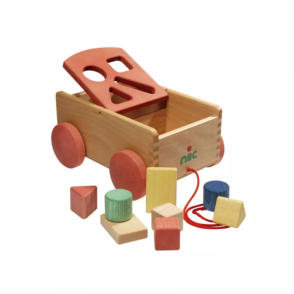 nic Bio-Range Shape Sorter Trolley, plant-based dyes