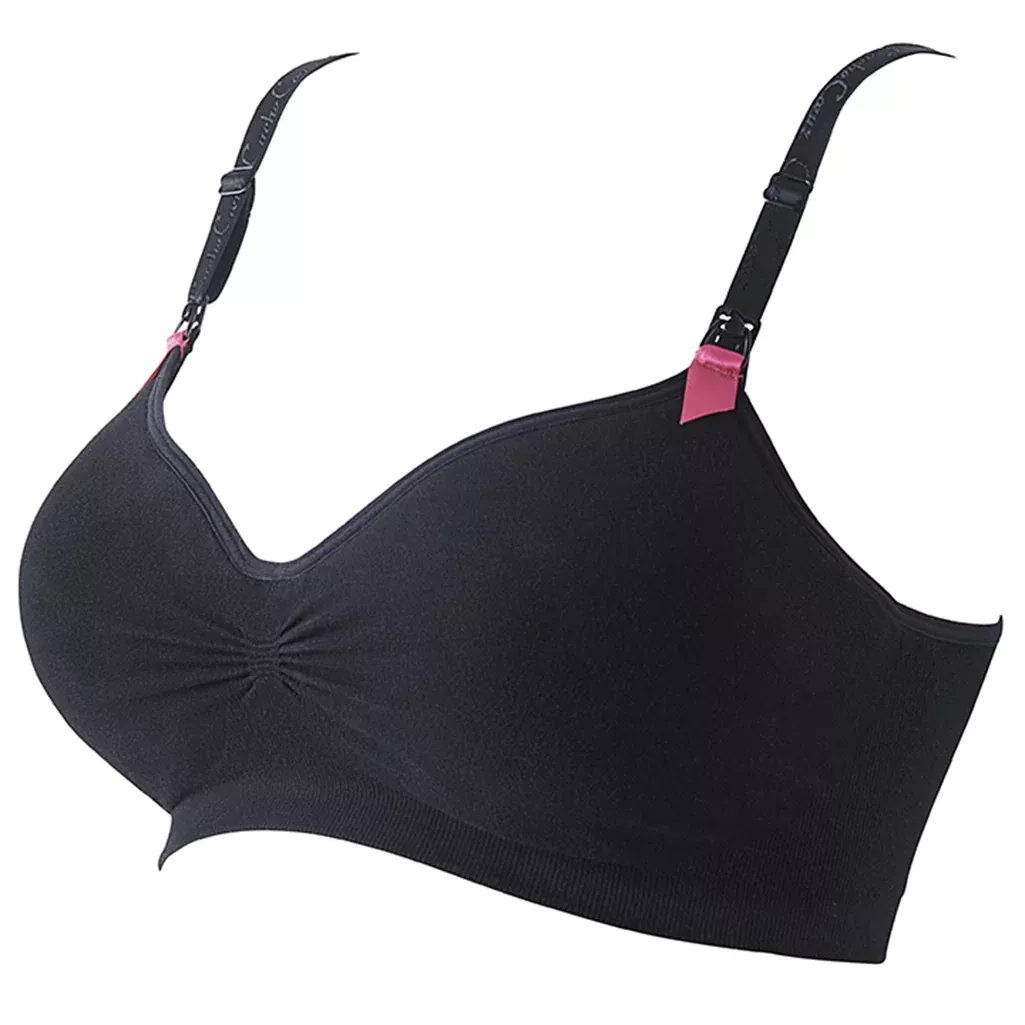 Outlet Seamless Maternity & Nursing Bra | Black