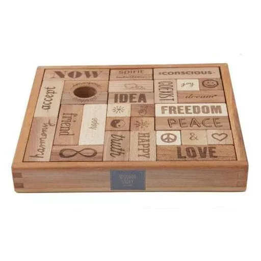 Peace & Love Wooden Blocks