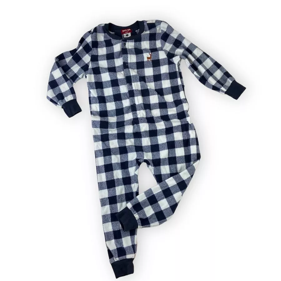 Petit Lem Plaid Sleeper 3T