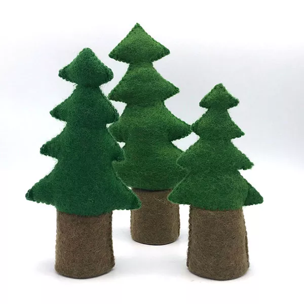 Pine Trees Felt Play Set