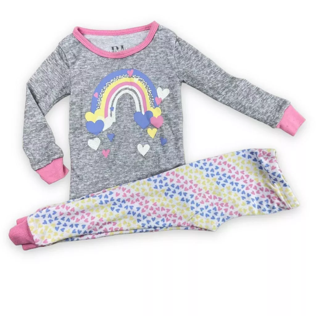 PJ Essentials Pajama Set - Hearts 3T