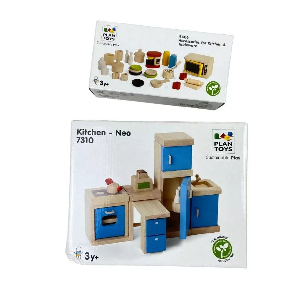 PlanToys Kitchen and Accessories Bundle