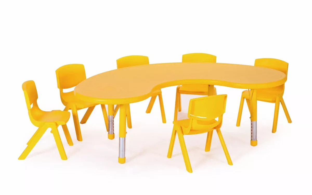 Plastic Horseshoe with Adjustable Legs Yellow