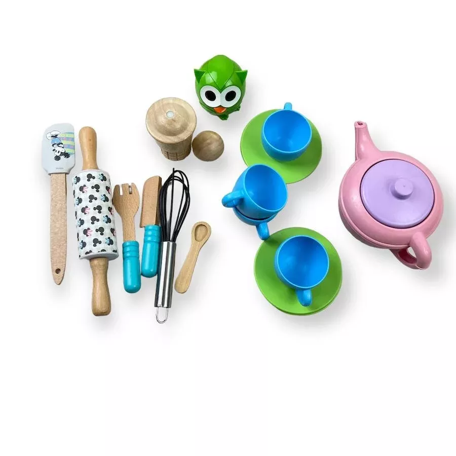 Play Utensils and Tea Set Bundle