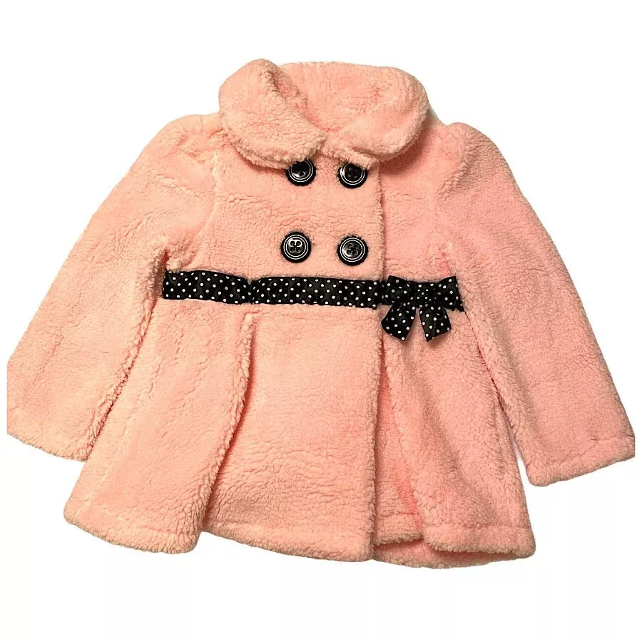 Plush Pink Coat 18M