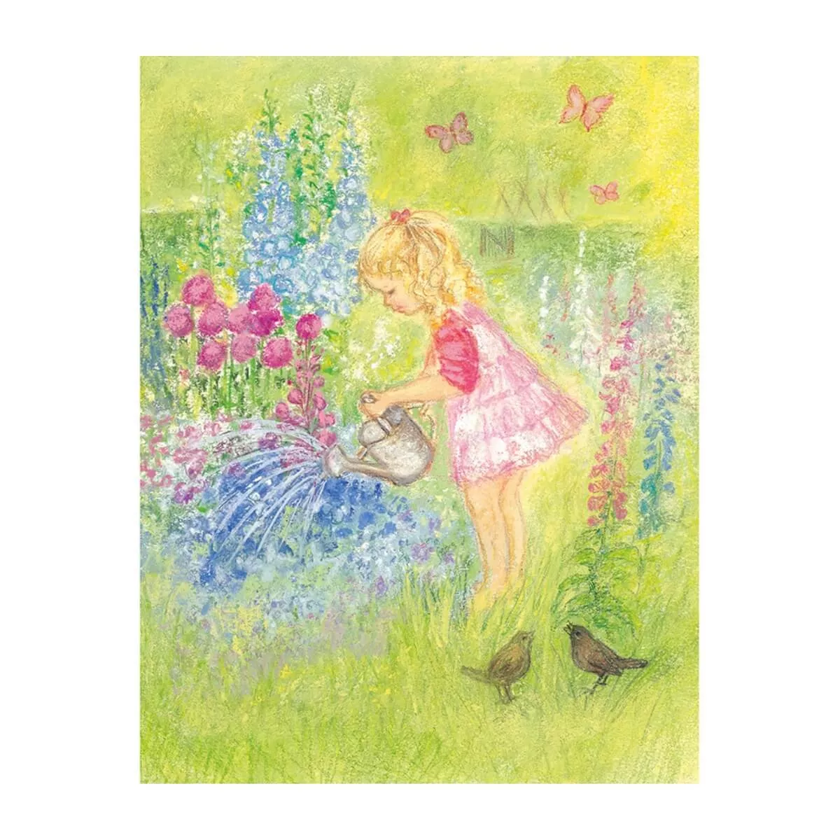 Postcards - Thirsty Flowers, pack of 5 cards