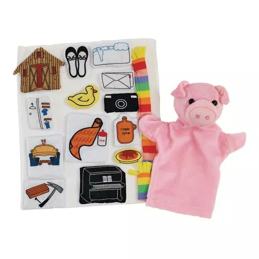 Puppet & Props for "If You Give a Pig a Pancake" Book