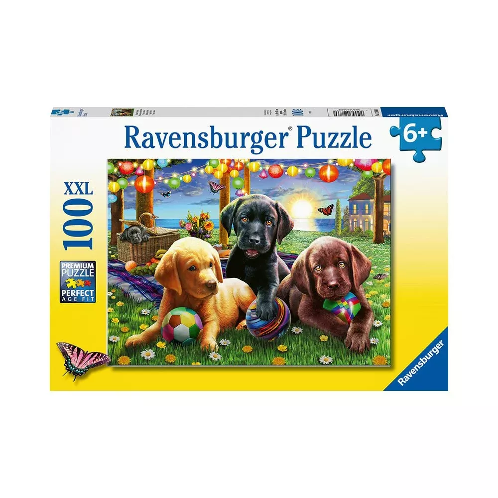 Puppy Picnic 100pc Puzzle