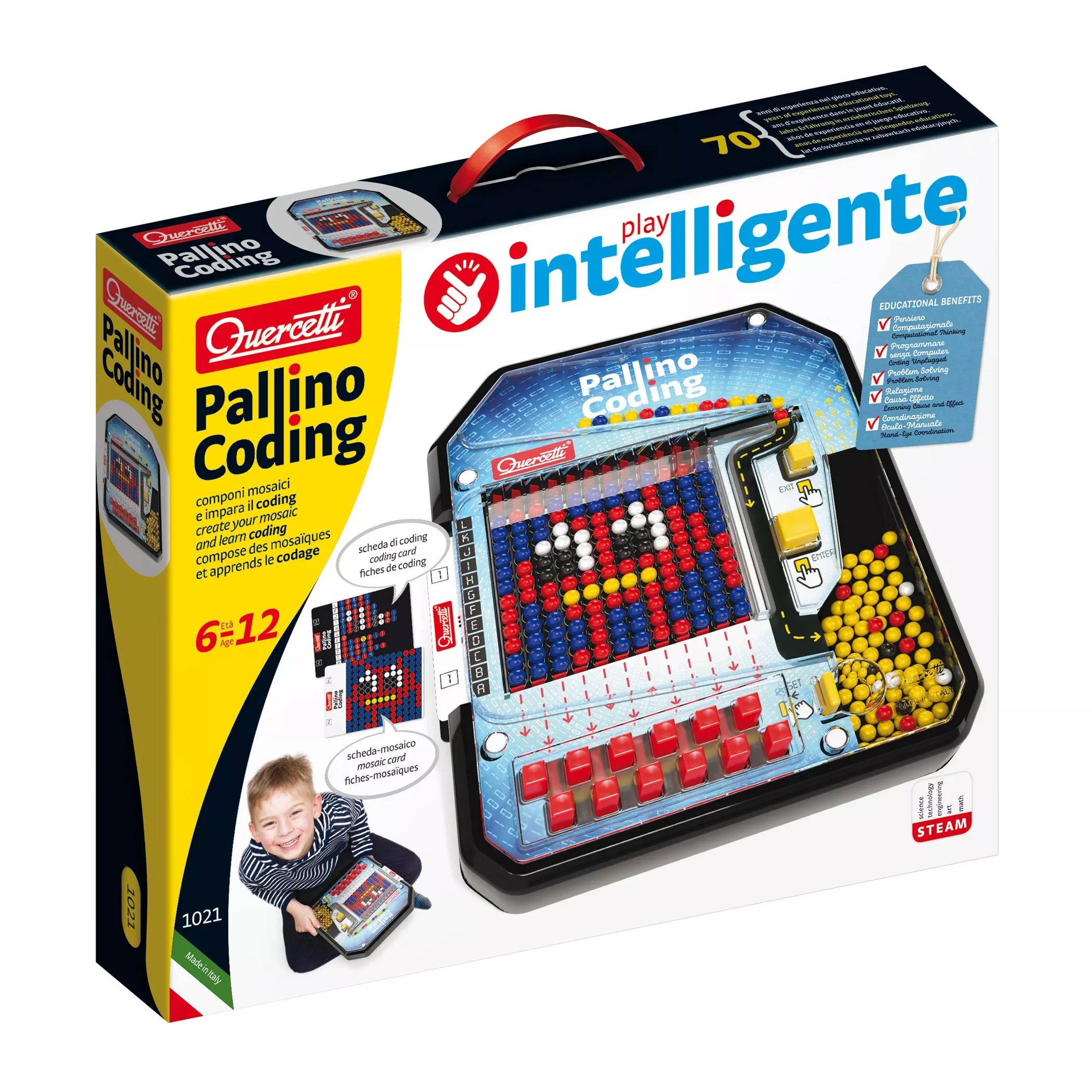 Quercetti Pallino Coding: Unplugged Mosaic Magic