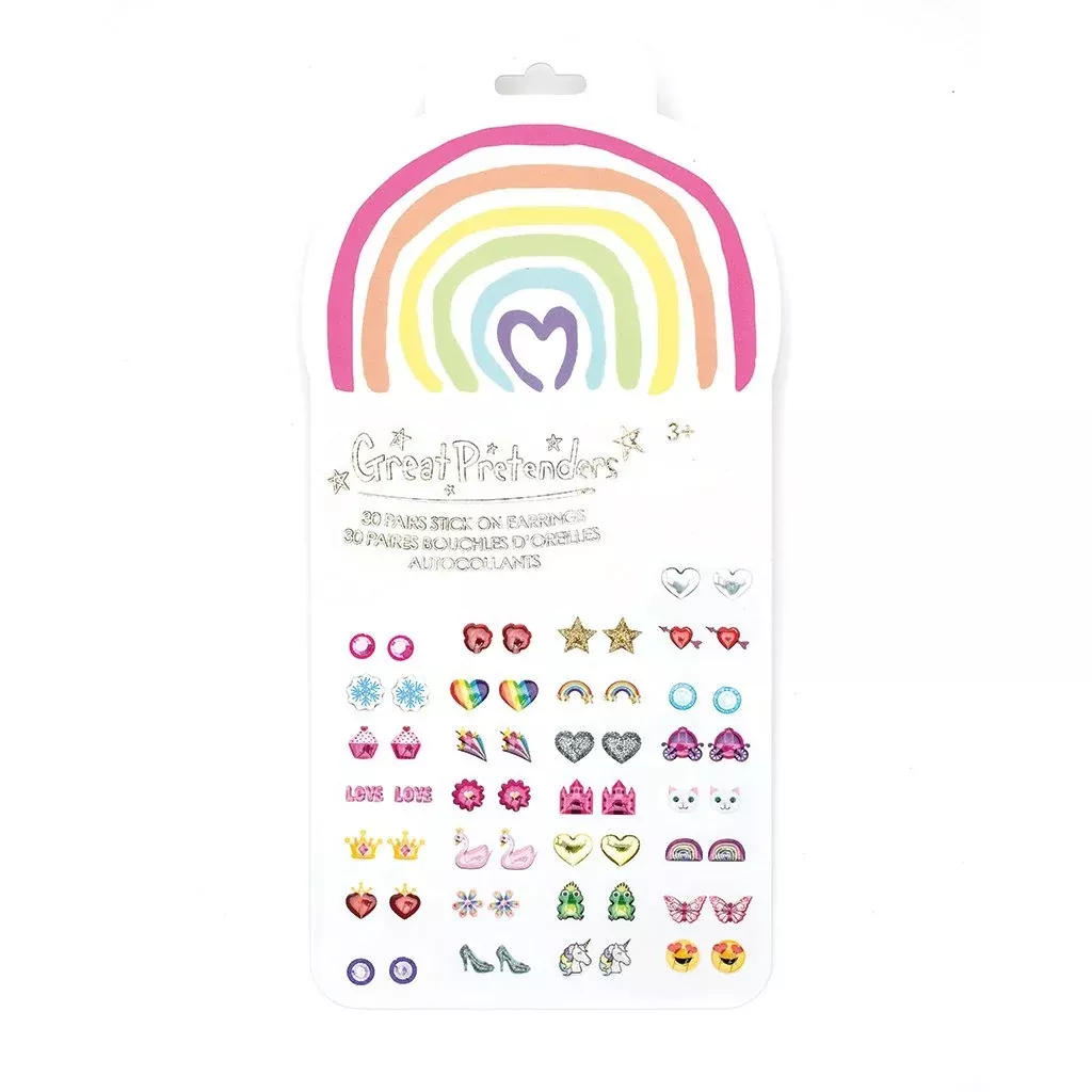 Rainbow Love Sticker Earrings