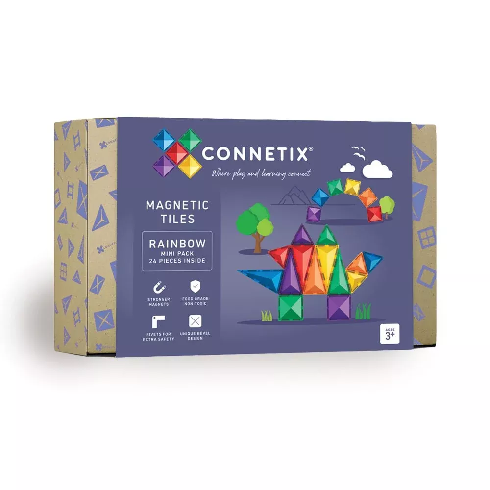 Rainbow Mini Pack 24 pc - Connetix Tiles