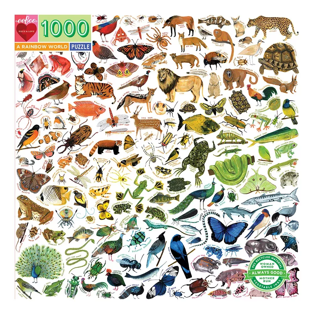 A rainbow world 1000 piece puzzle