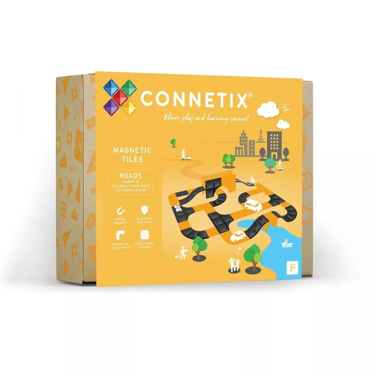 Ramps & Intersections Pack 16 pc | Connetix Tiles
