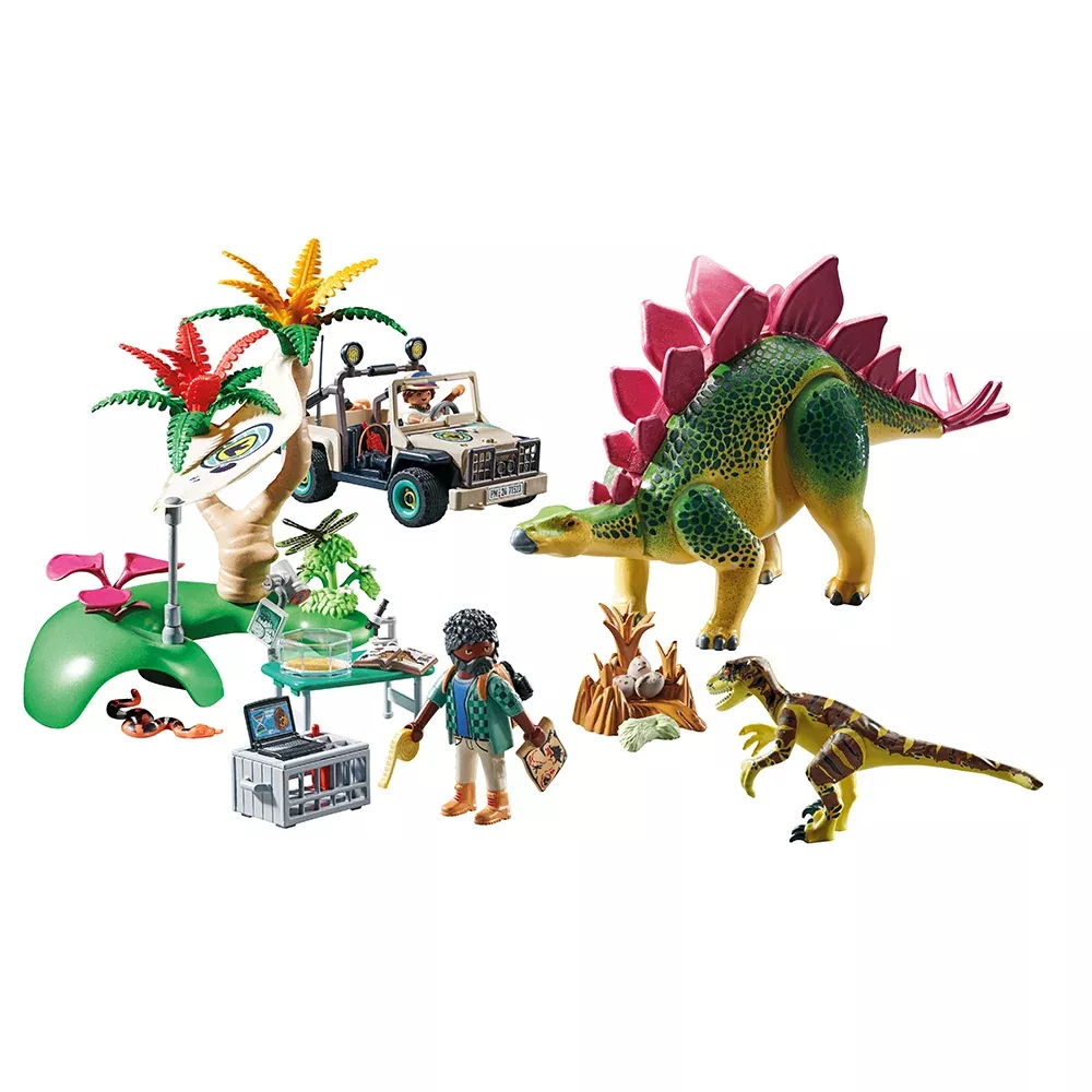 Research Camp with Dinosaurs Playset